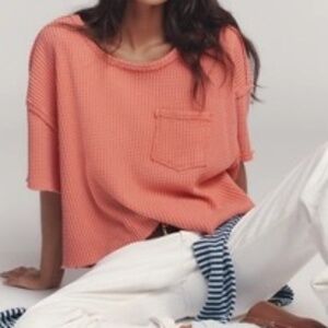 NWT Anthropologie Pilcro Short Sleeve Waffle Tee